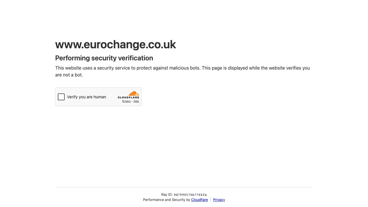 eurochange Middlesbrough - Cleveland Centre website preview