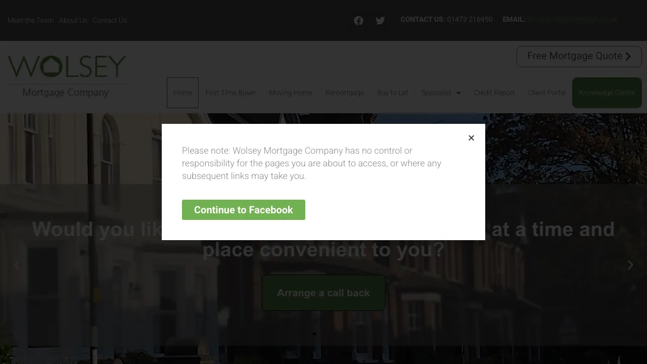 Wolsey Mortgage Company website preview