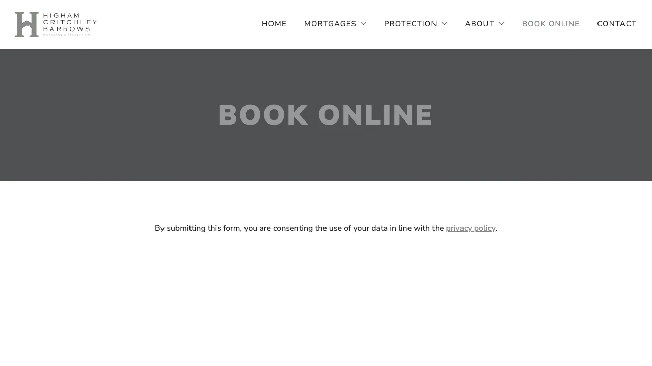 Higham Critchley Barrows website preview
