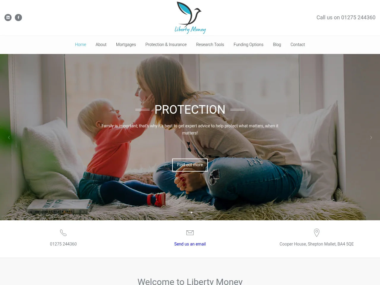 Liberty Money website preview