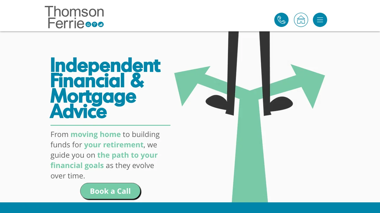 Thomson Ferrie: Independent Financial & Mortgage Advice website preview