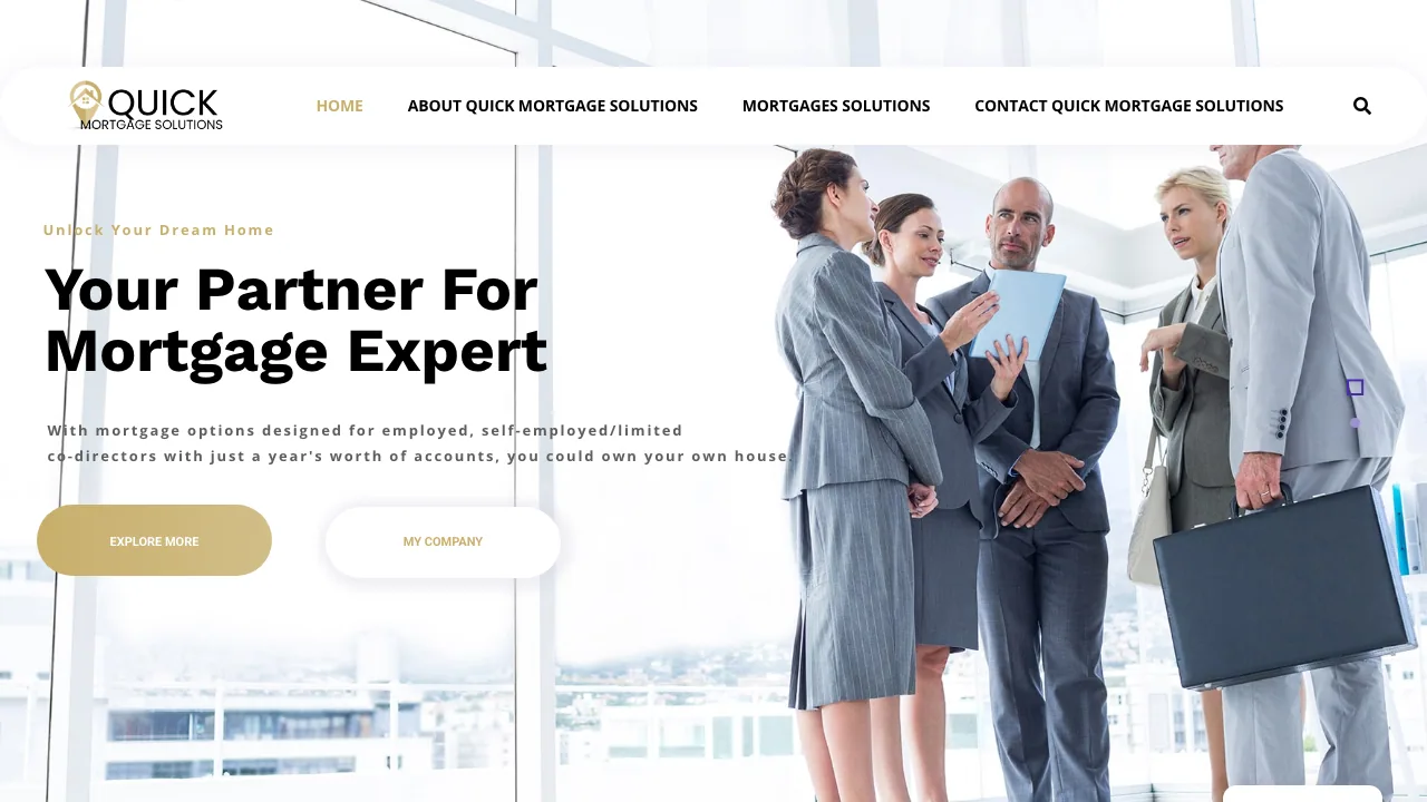 Quick Mortgage Solutions Northampton website preview