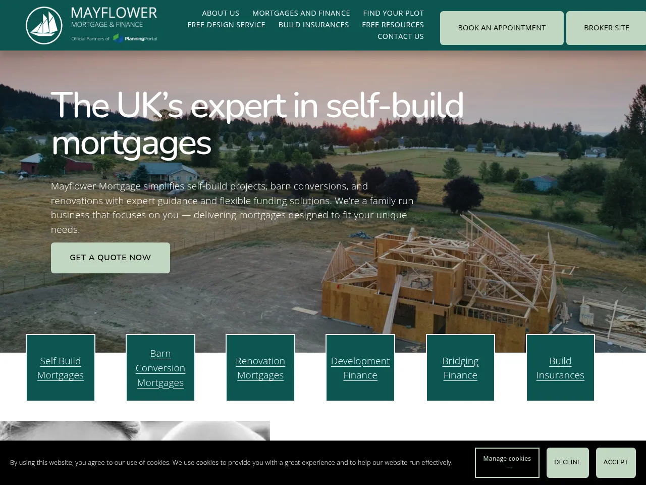 Mayflower Mortgage website preview