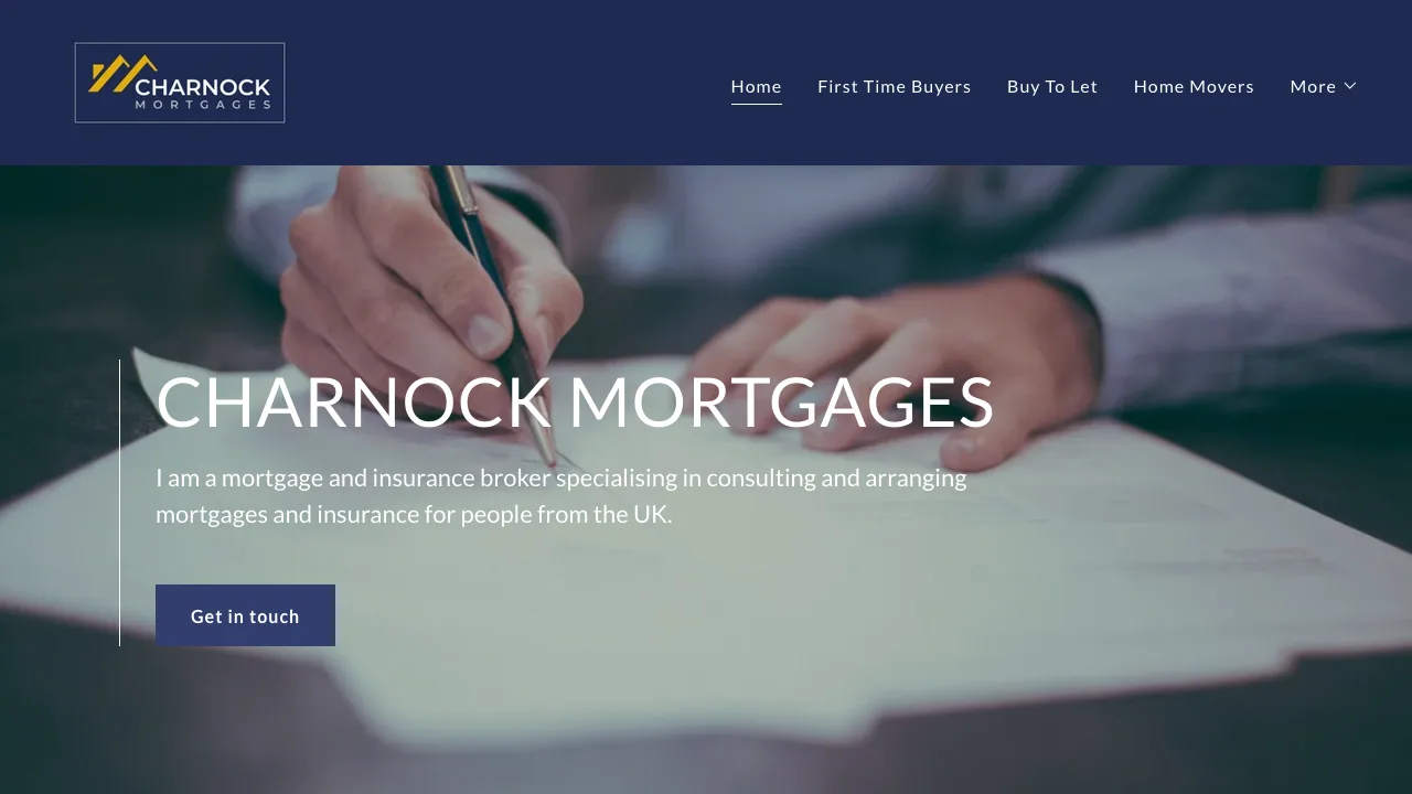 Charnock Mortgages I Mortgage & Protection Consultant website preview