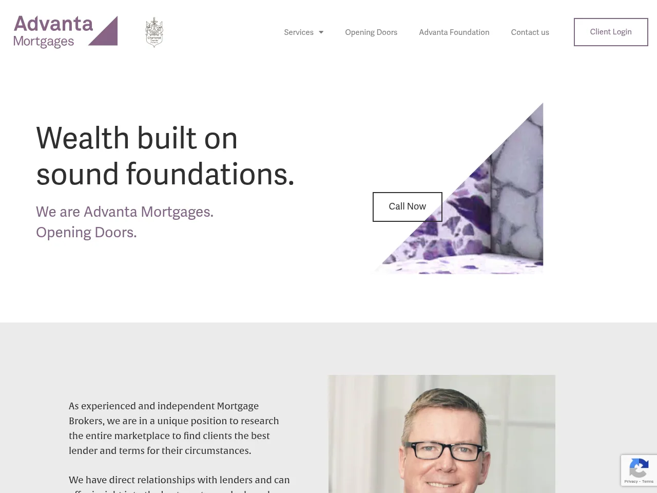 Advanta Mortgages website preview