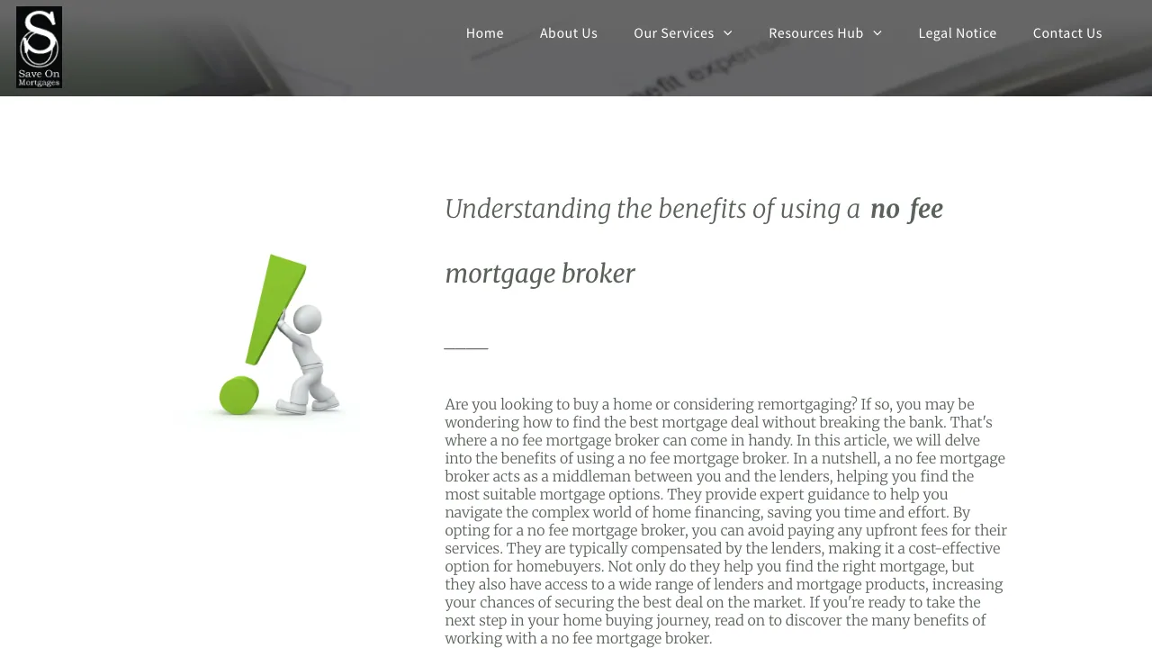 Save On Mortgages website preview