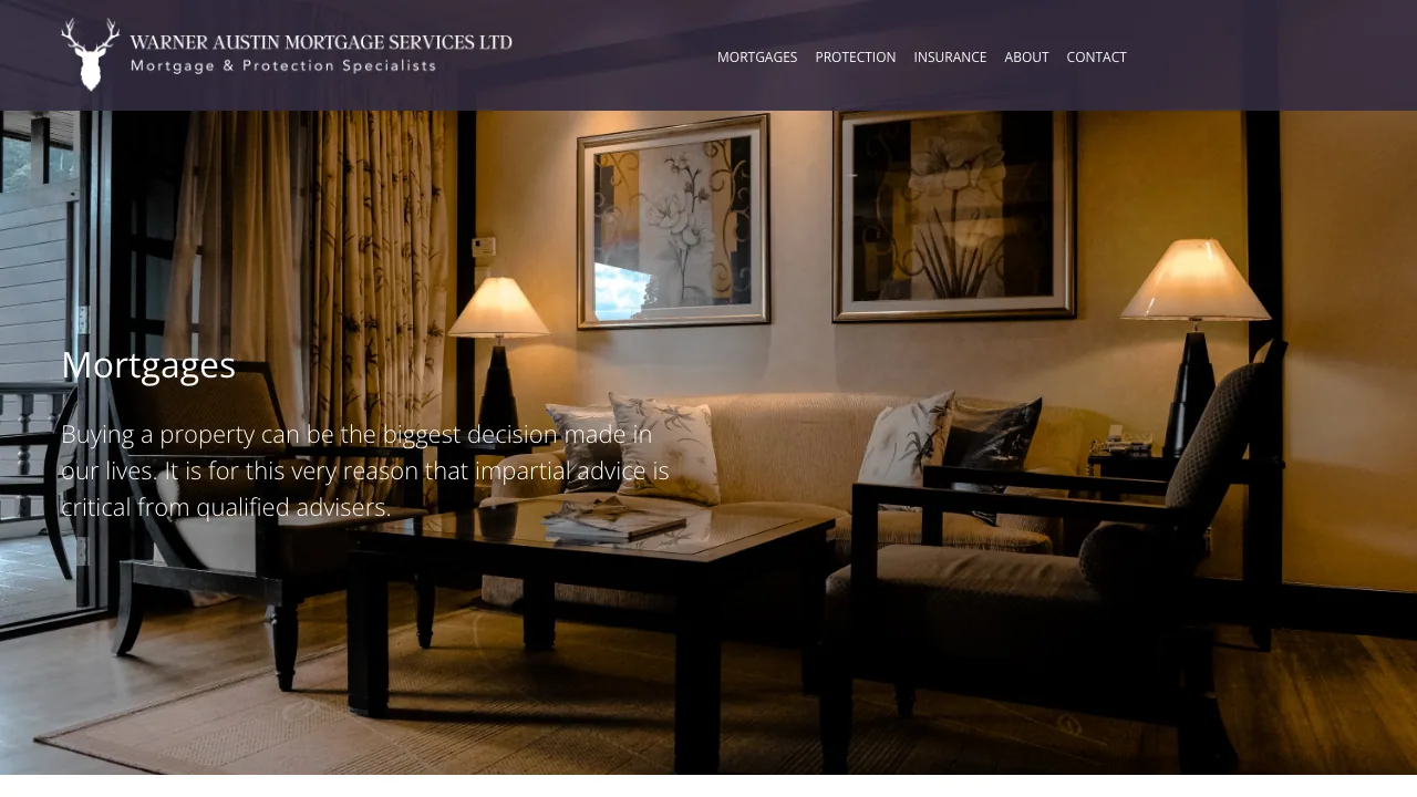 Warner Austin Mortgage Services Ltd website preview