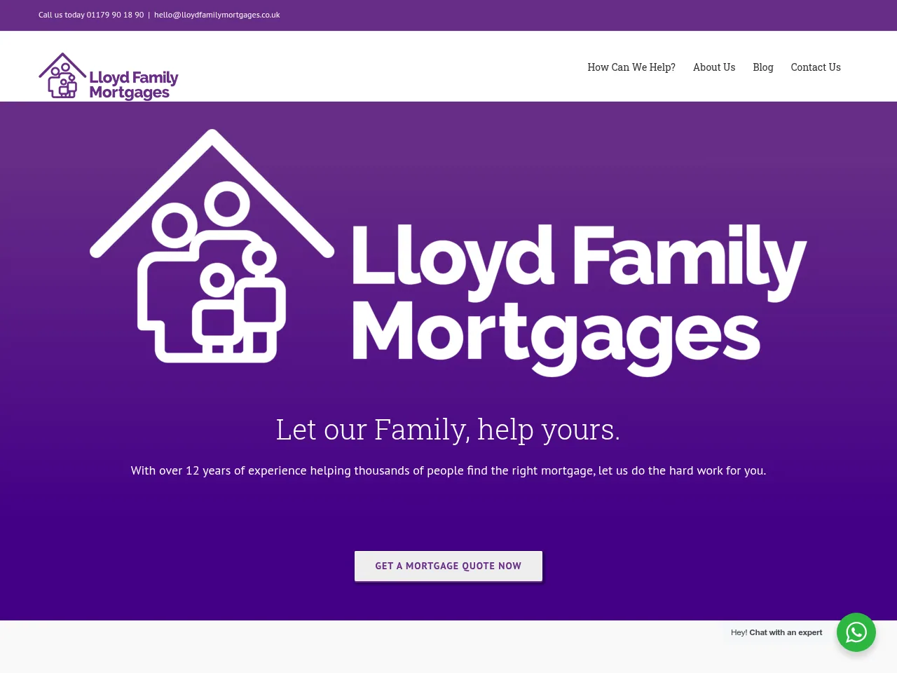 Lloyd Family Mortgages website preview