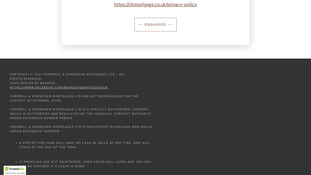 Campbell & Horseman Mortgages website preview