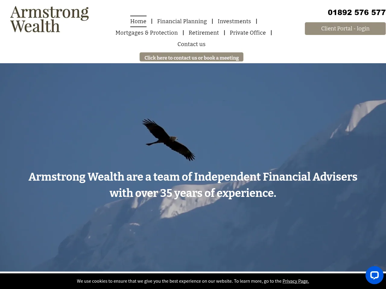 Armstrong Wealth website preview