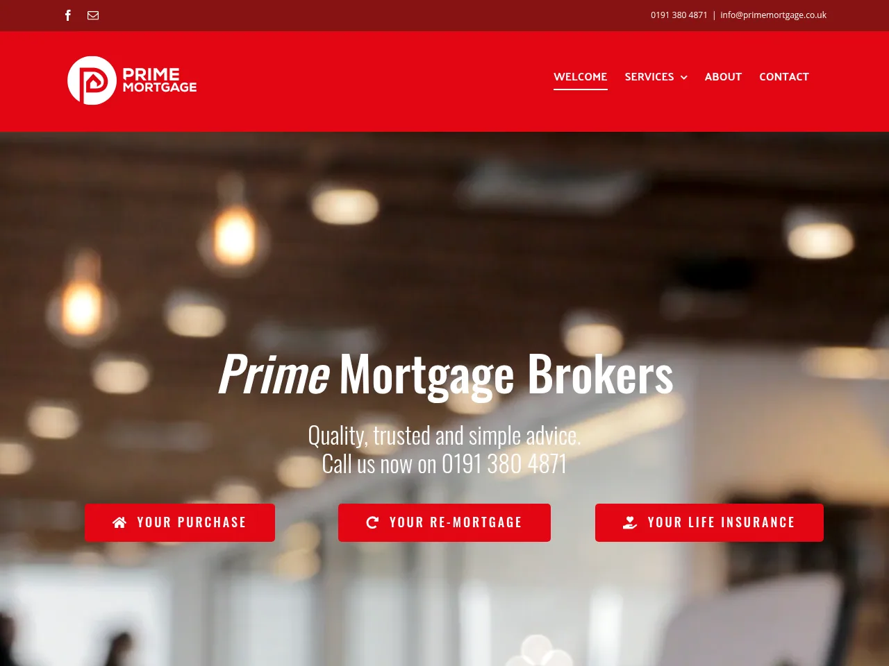 Prime Mortgage website preview