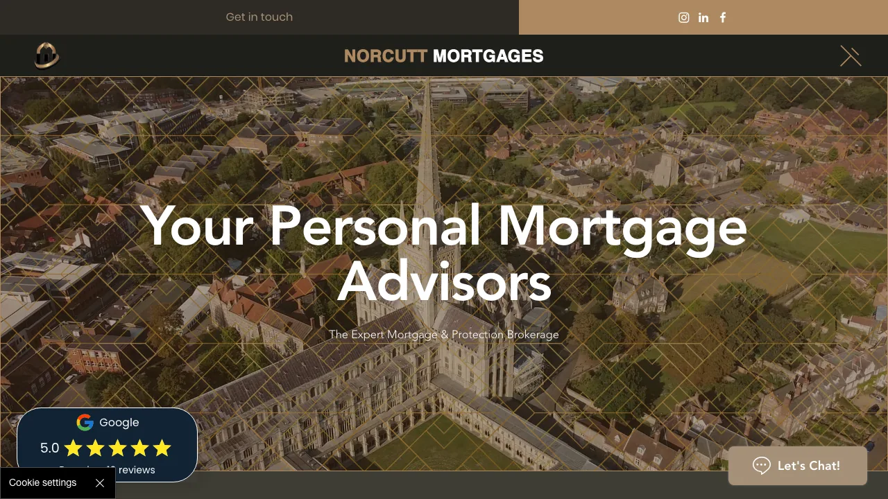 Norcutt Mortgages website preview