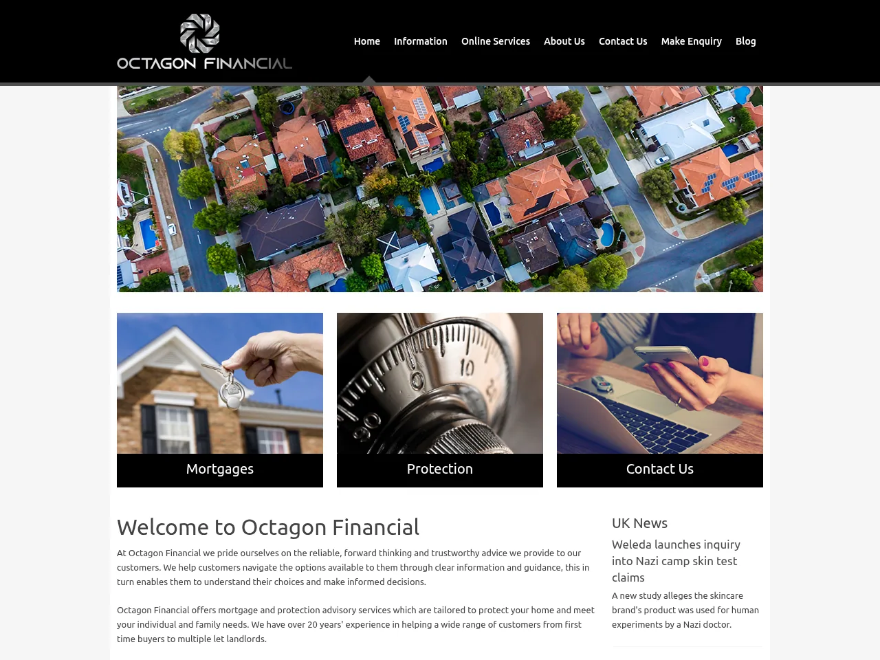Octagon Financial website preview