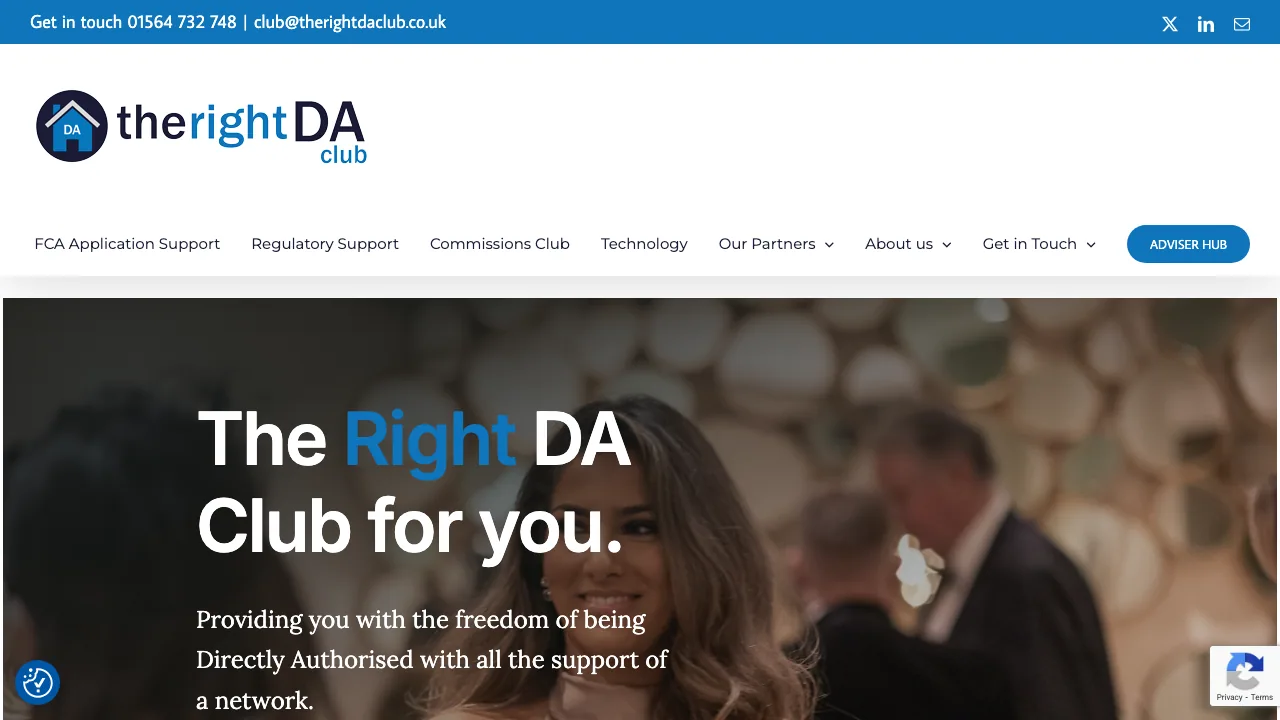 The Right DA Club website preview