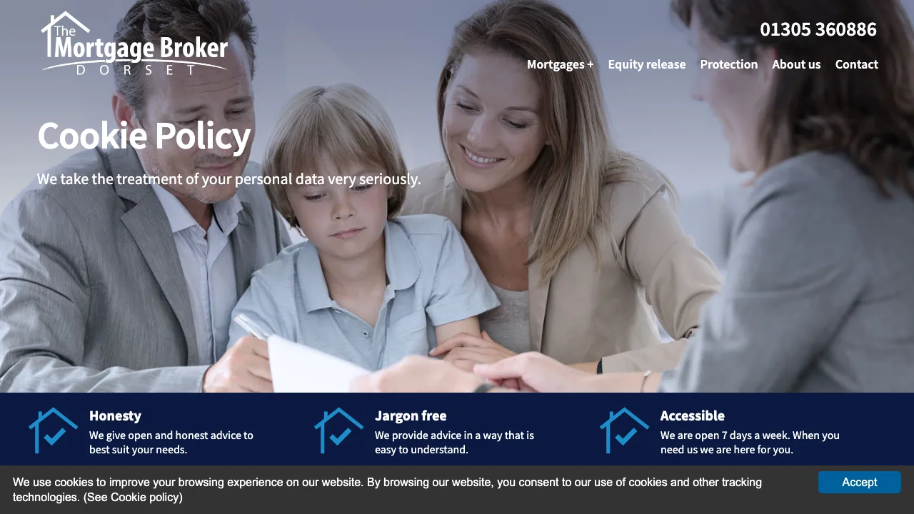 The Mortgage Broker Dorset website preview