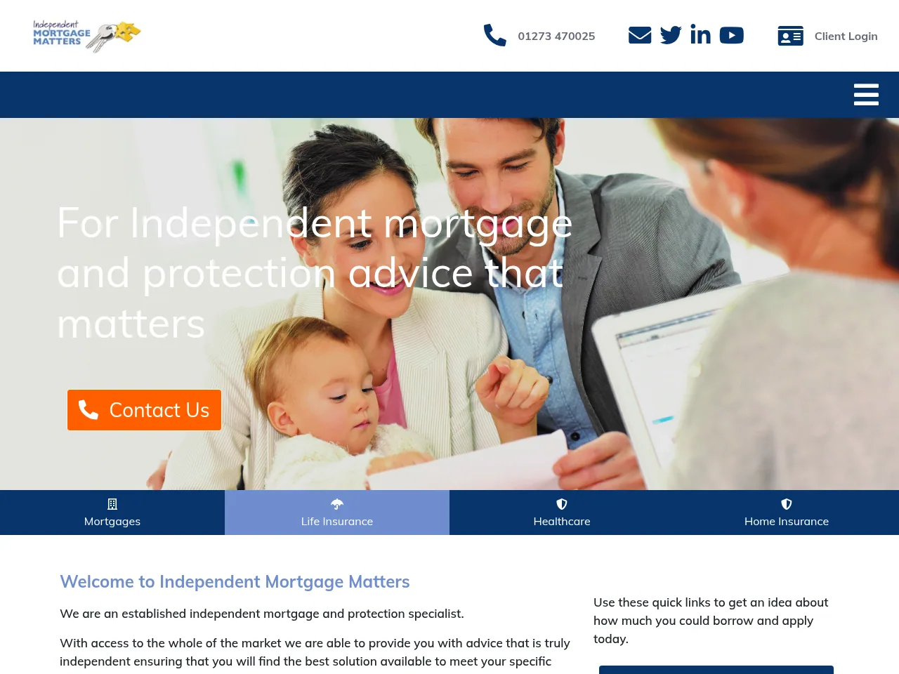 Independent Mortgage Matters website preview
