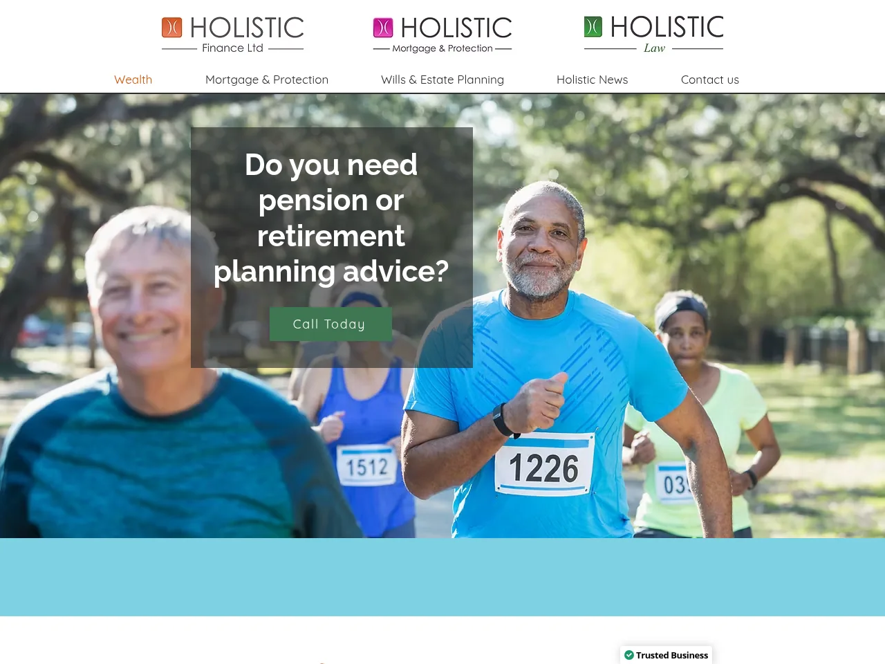 Holistic Finance website preview
