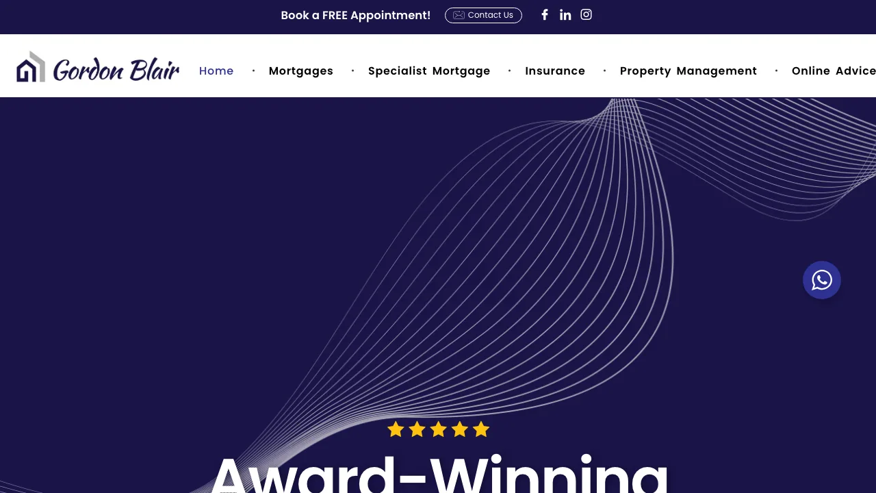 Gordon Blair Mortgage & Insurance Brokers website preview