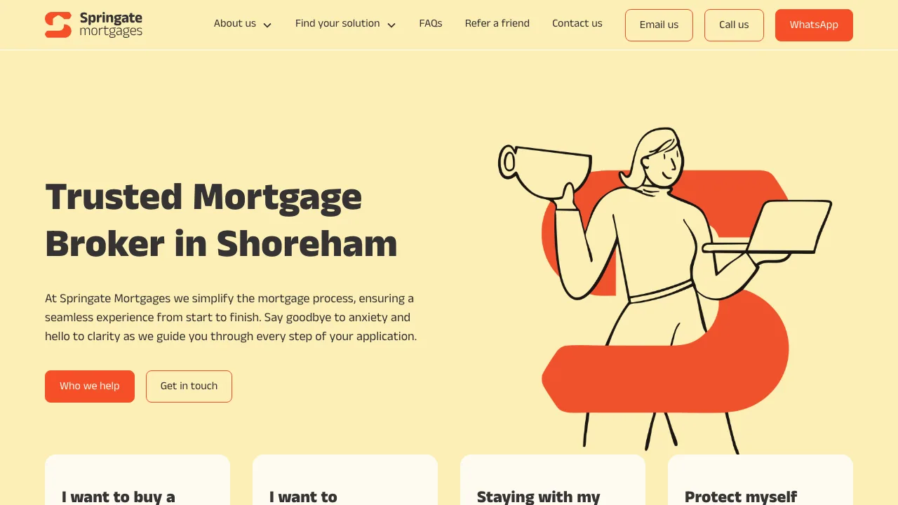 Springate Mortgages - Mortgage Broker Shoreham website preview
