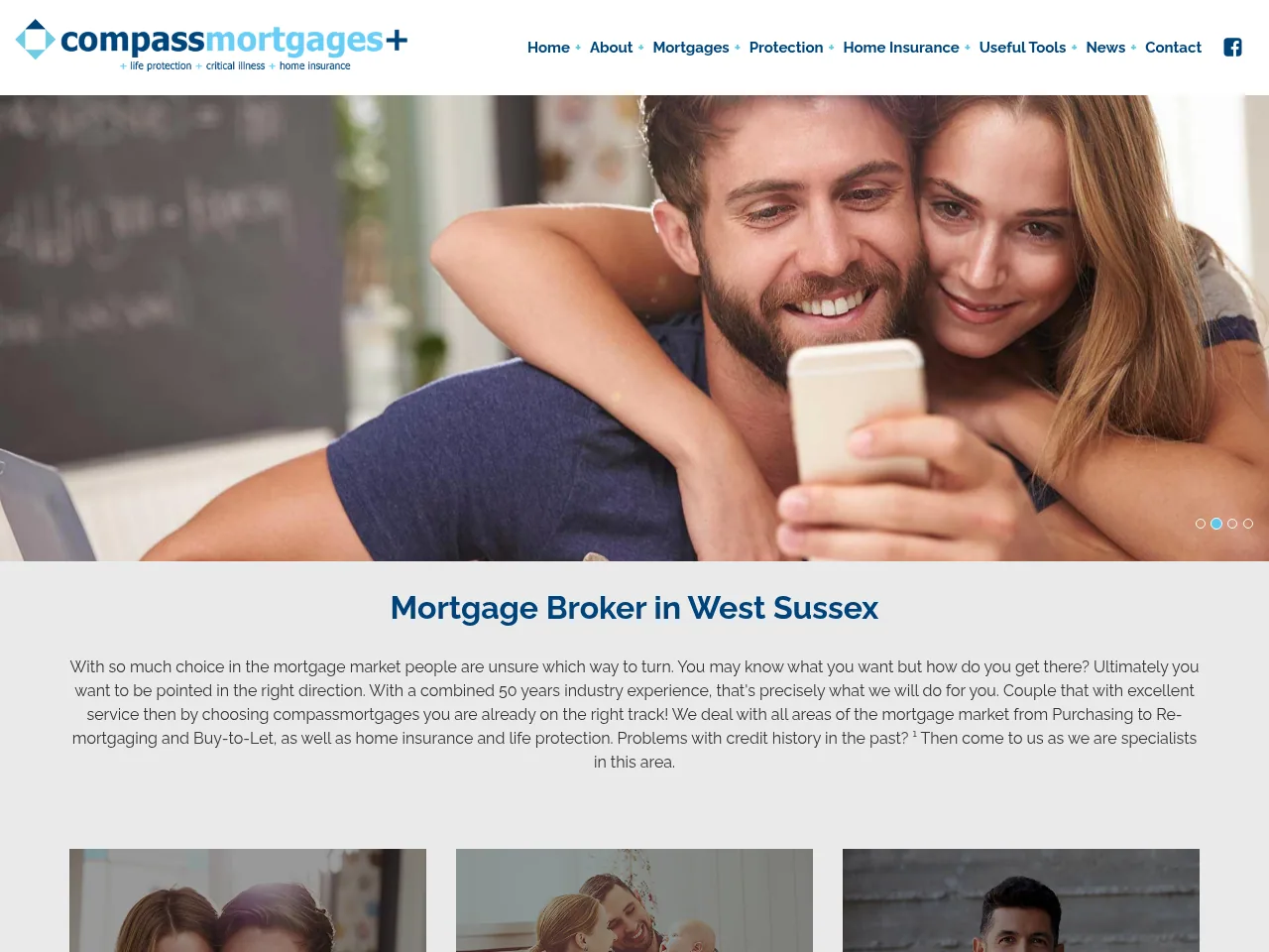 Compass Mortgages website preview