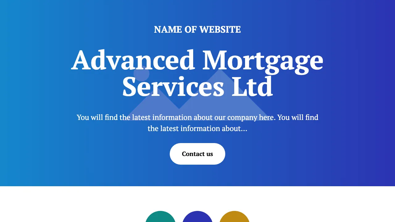 Advanced Mortgage Services Ltd Advice you can trust website preview
