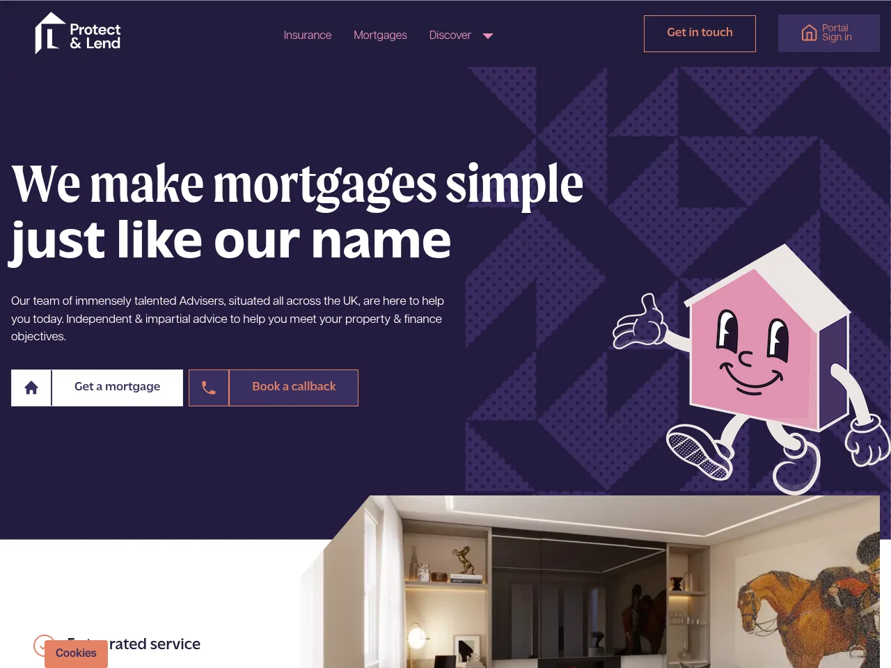 Protect & Lend website preview