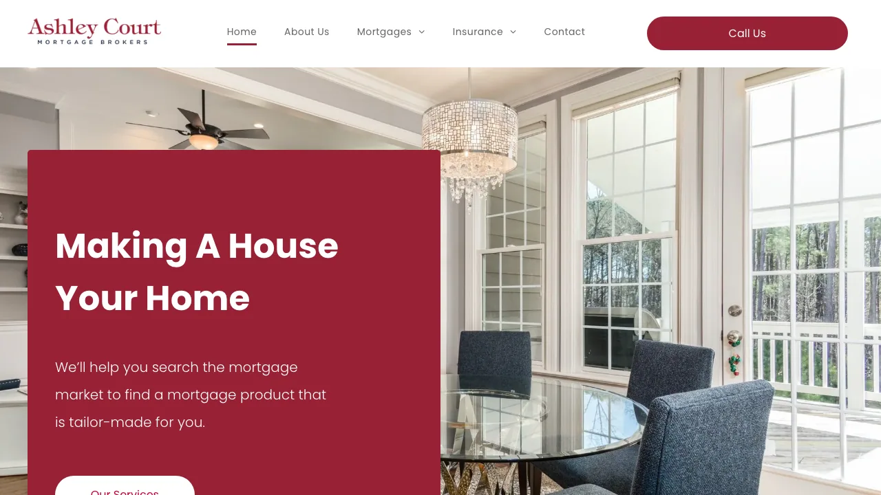 Ashley Court Independent Mortgage Brokers website preview