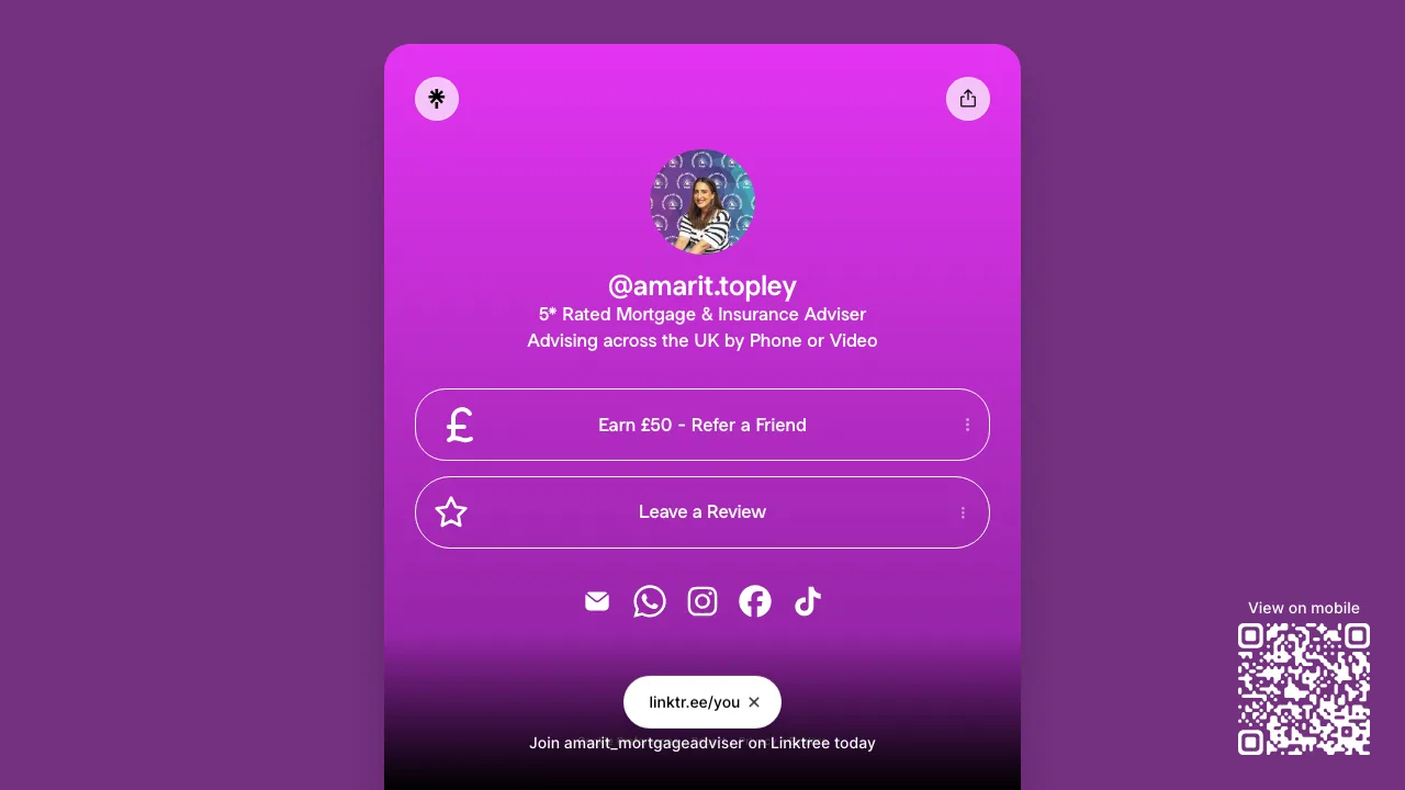 Amarit Topley - Peak Mortgages and Protection website preview