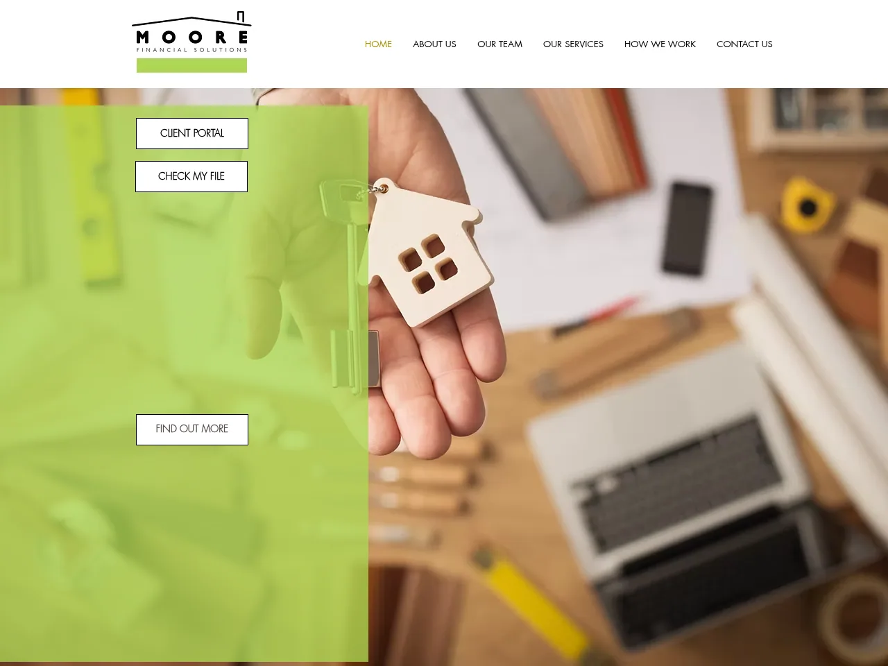 Moore Financial Solutions website preview