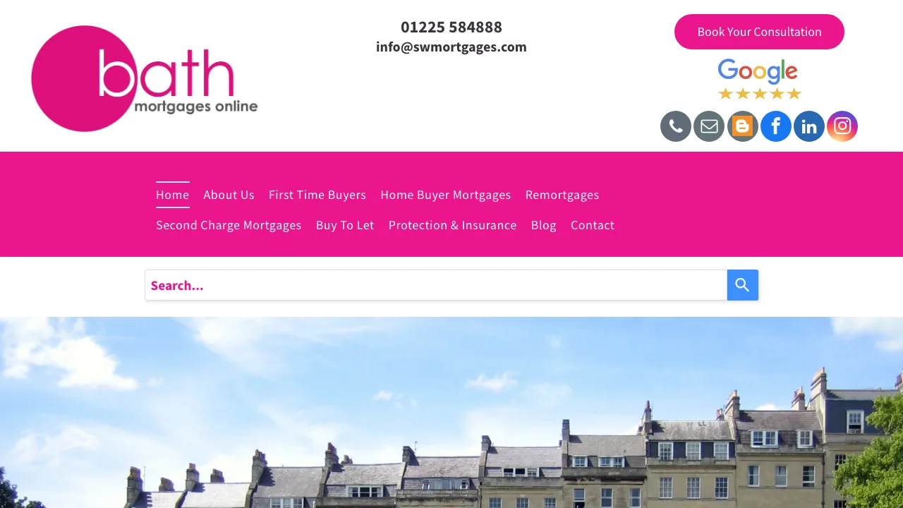 Bath Mortgages Online website preview