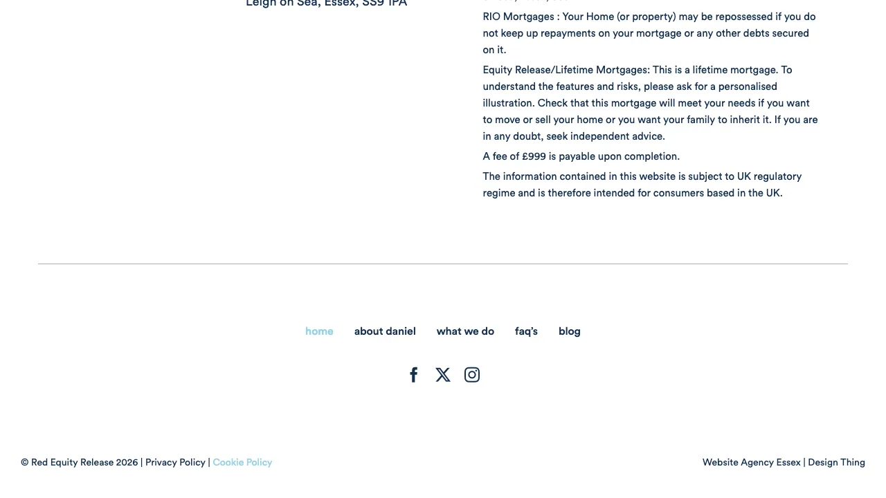 Red Equity Release Ltd website preview