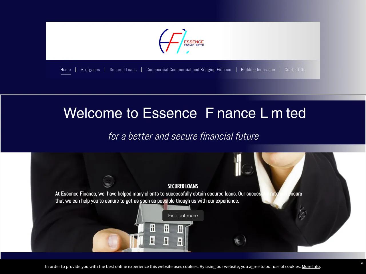 Essence Finance website preview