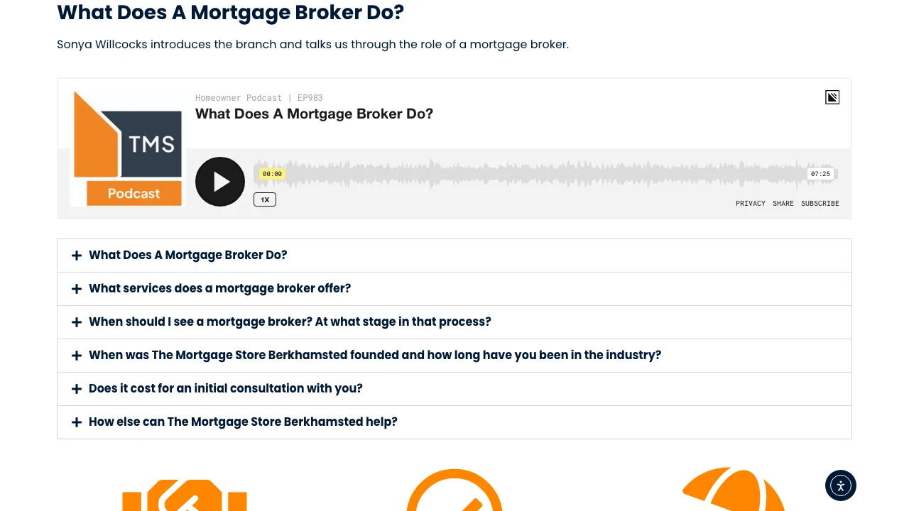 The Mortgage Store Berkhamsted -Sonya Willcocks website preview