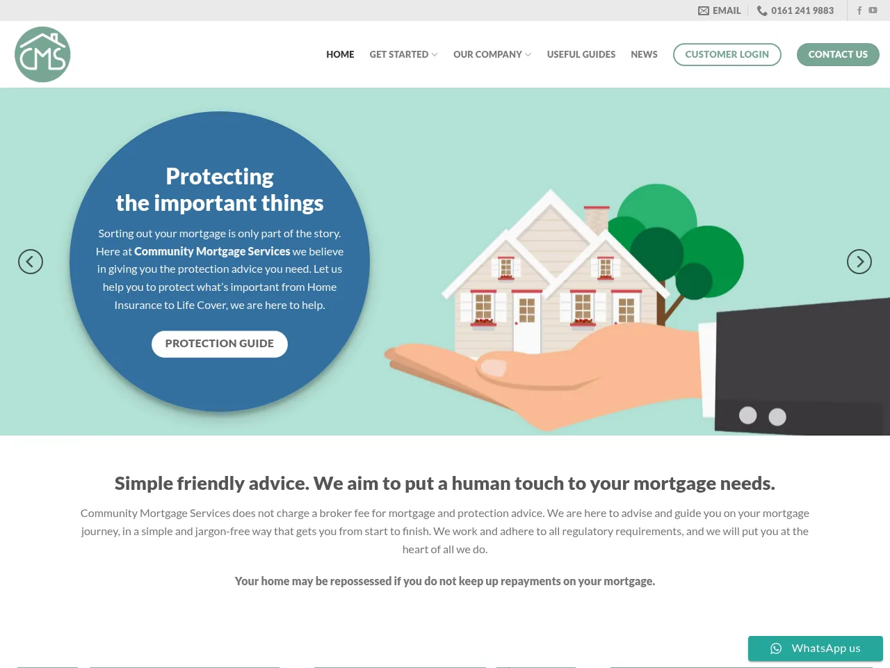 Community Mortgage Services website preview