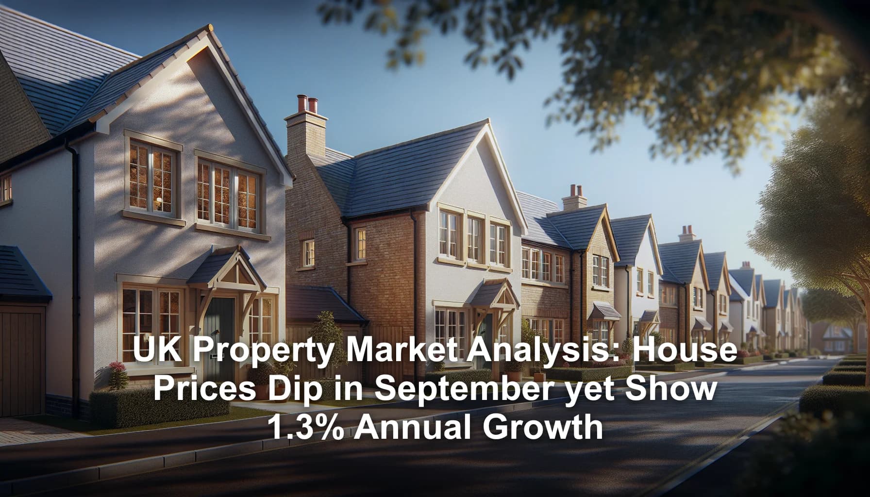 UK Property Market Analysis: House Prices Dip in September yet Show 1.3% Annual Growth