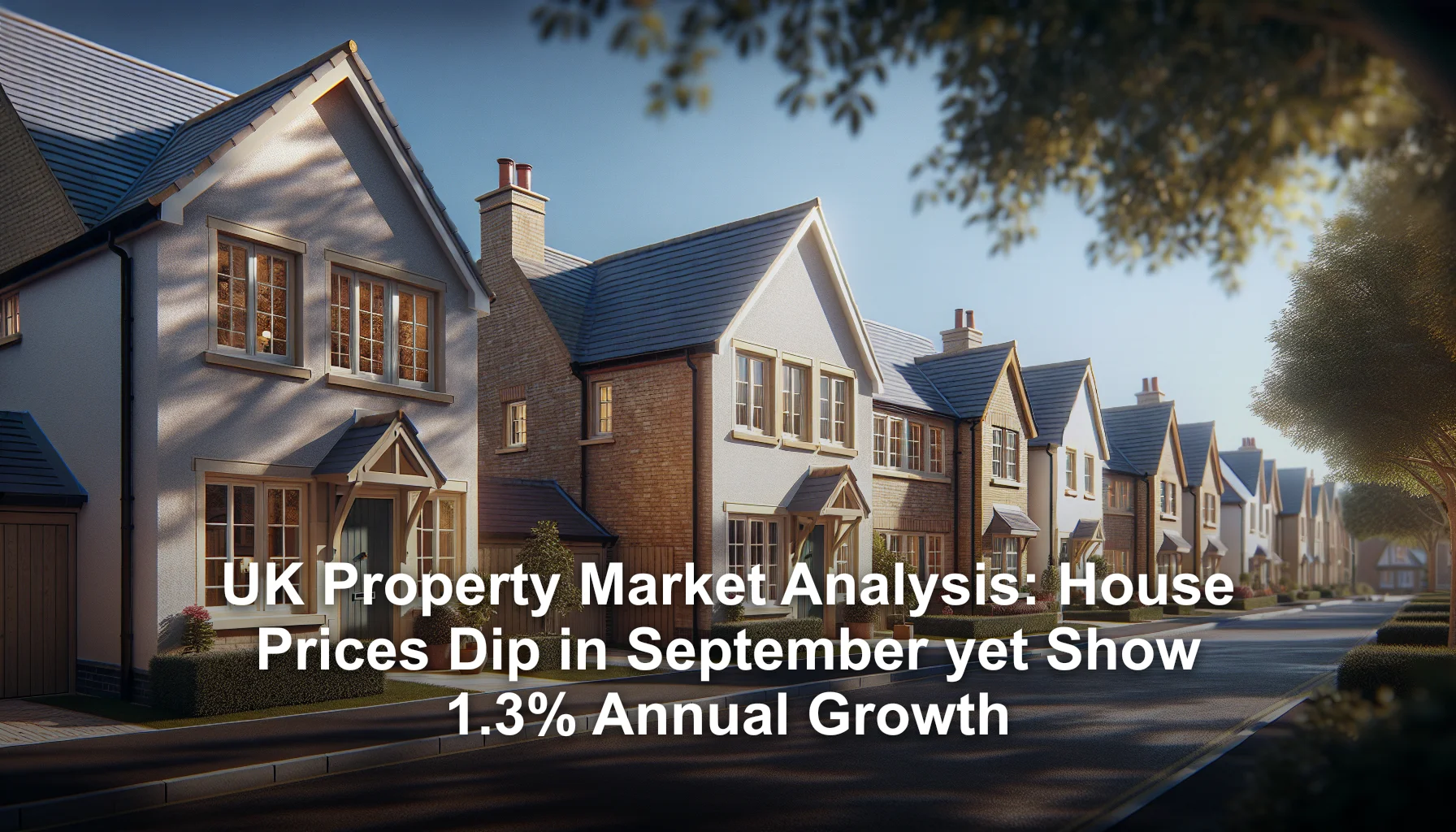UK Property Market Analysis: House Prices Dip in September yet Show 1.3% Annual Growth
