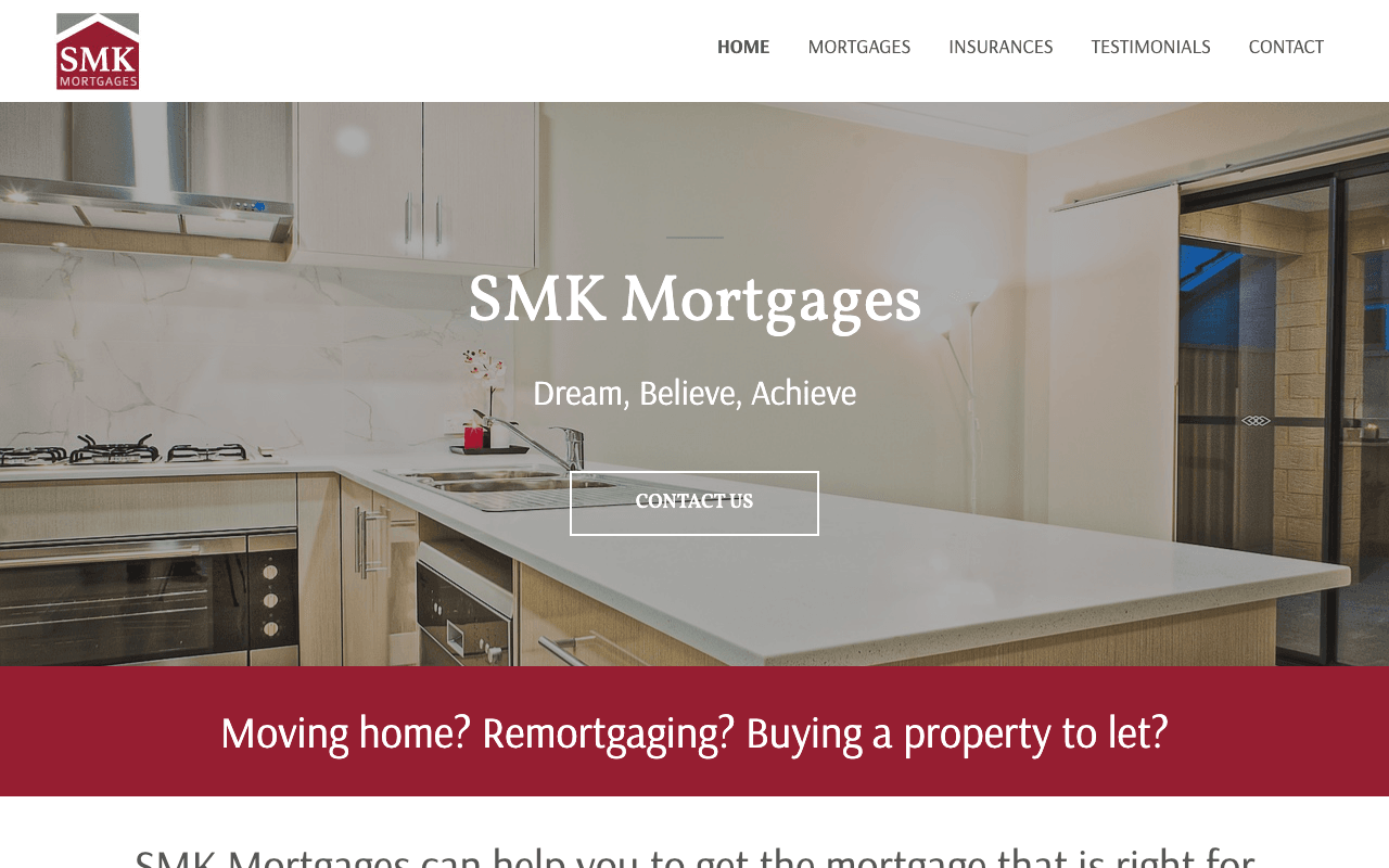 SMK Mortgages website preview