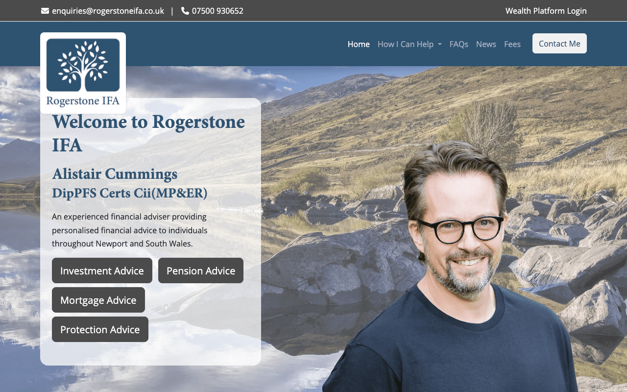 Rogerstone Ifa website preview