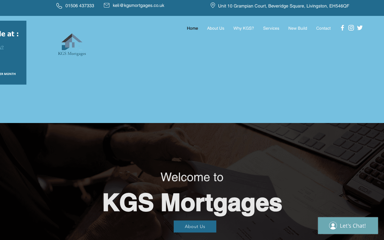 KGS Mortgages website preview