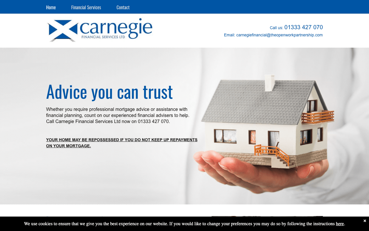Carnegie Financial Services Ltd website preview