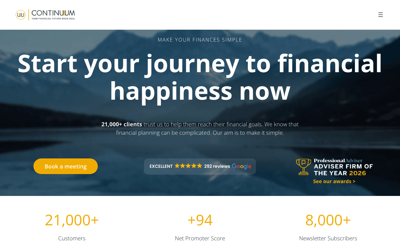 Paul Stocks IFA (Continuum Financial Services LLP) website preview