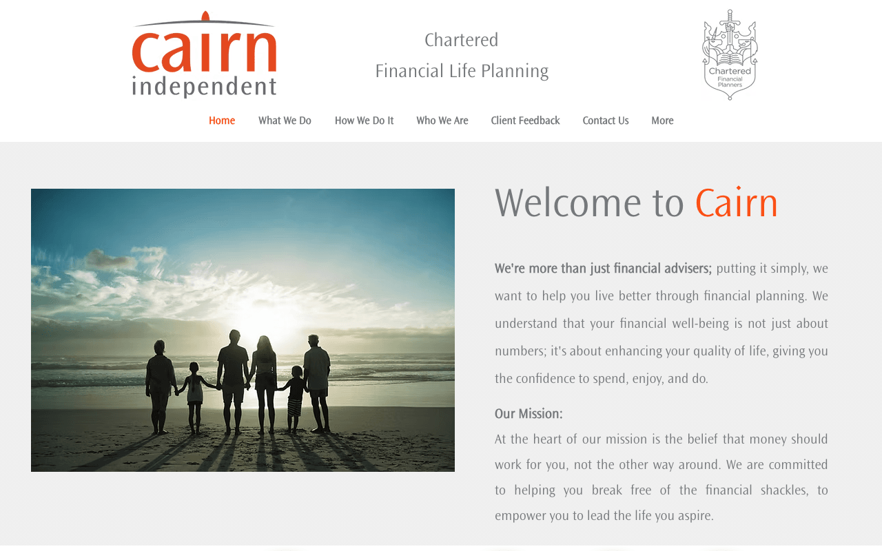 Cairn Independent Ltd. website preview