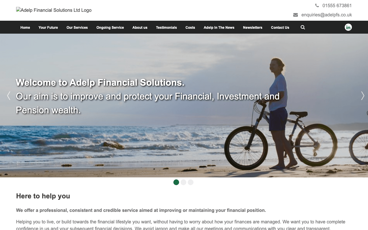 Adelp Financial Solutions Ltd website preview