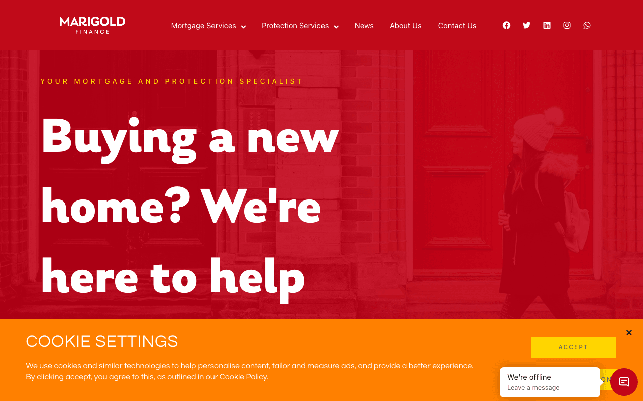 Marigold Finance Limited website preview