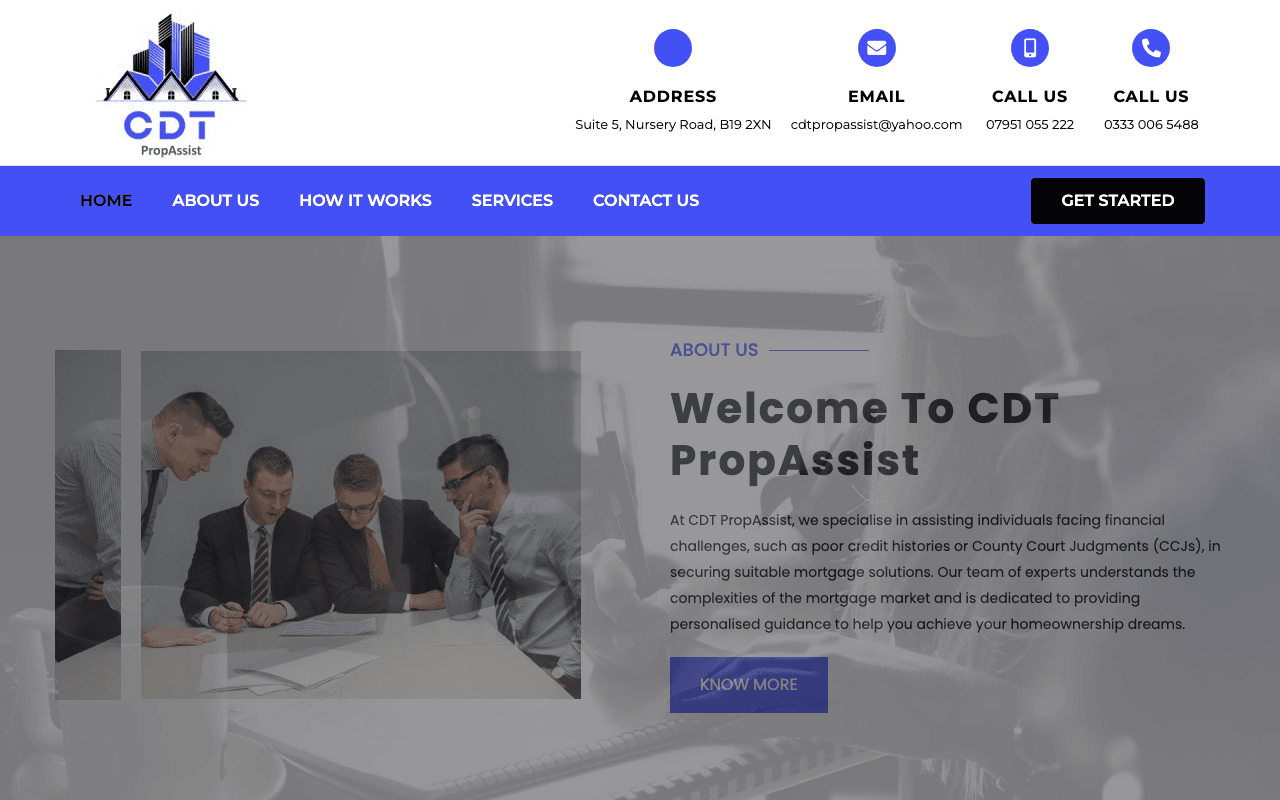 C D T PropAssist website preview