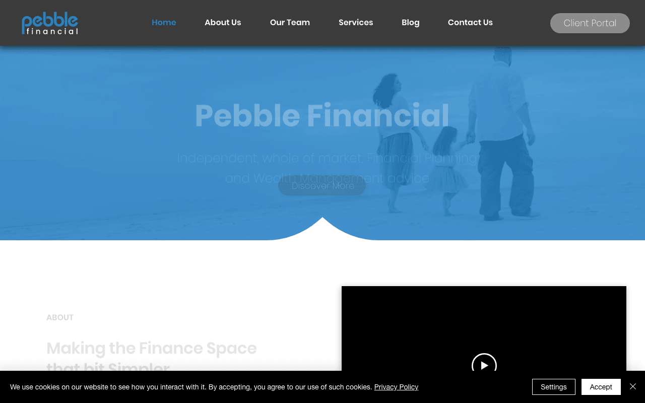 Pebble Independent Financial Services Ltd website preview
