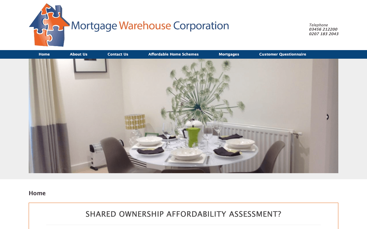 Mortgage Warehouse Corporation Ltd website preview