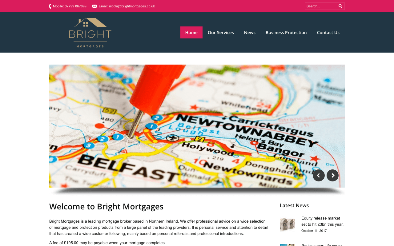 Bright Mortgages website preview