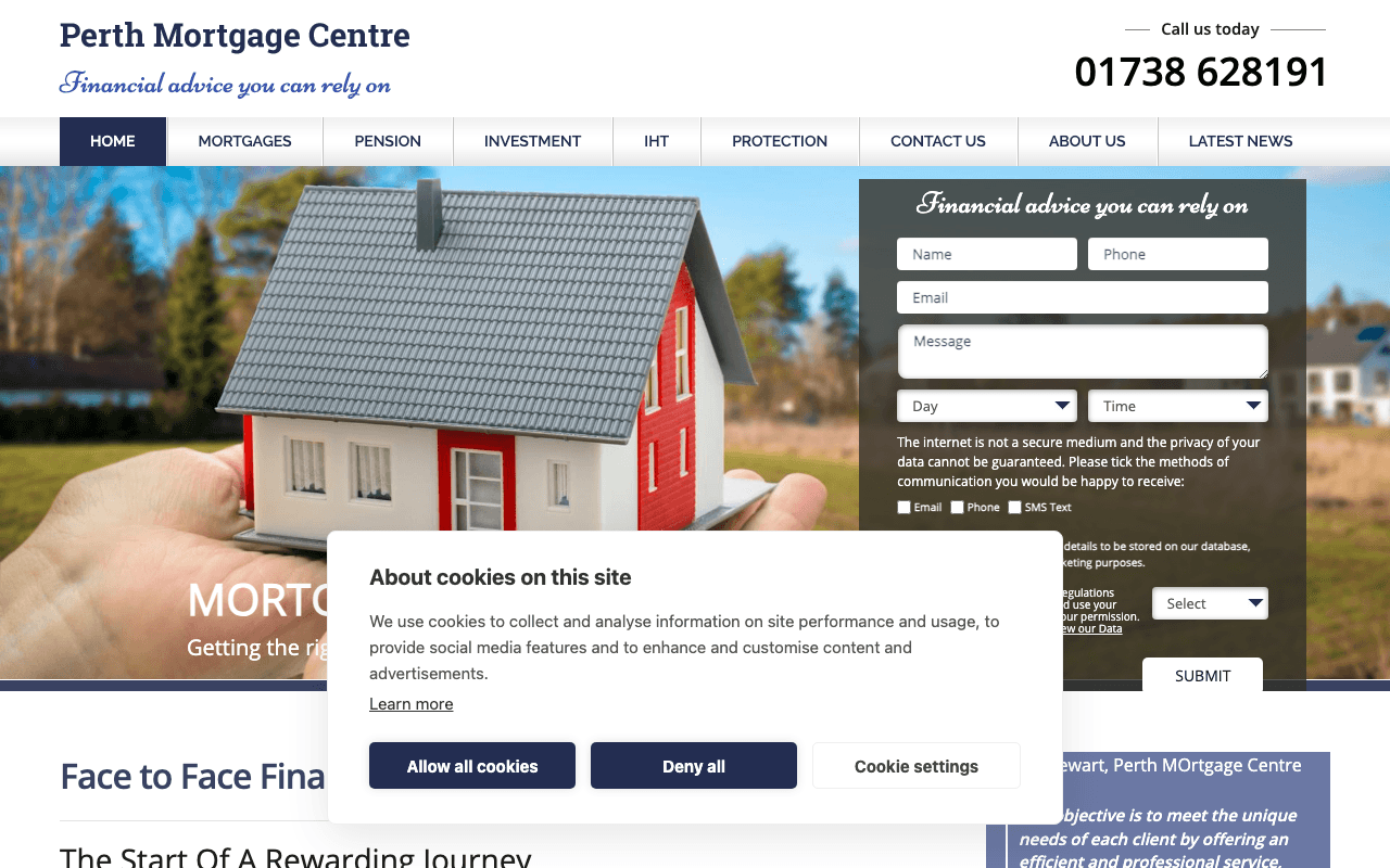 Perth Mortgage Centre website preview