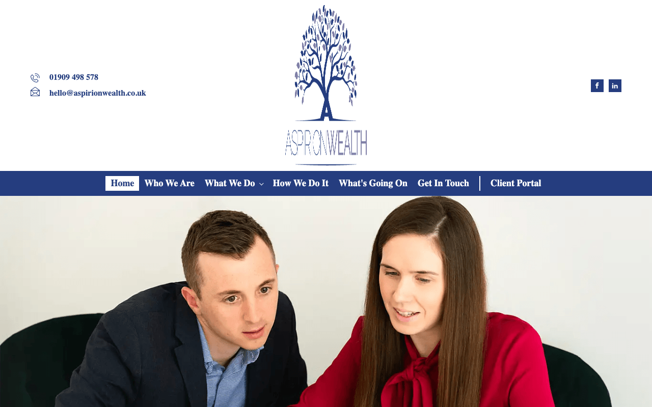 Aspirion Wealth Limited website preview